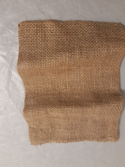 Nowy worek jutowy/ szare płótno