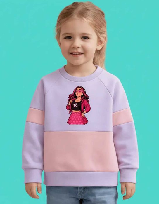 Moletom Infantil Lilás Flanelado para Menina Entre 8 a 10 Anos  PRONTA ENTREGA