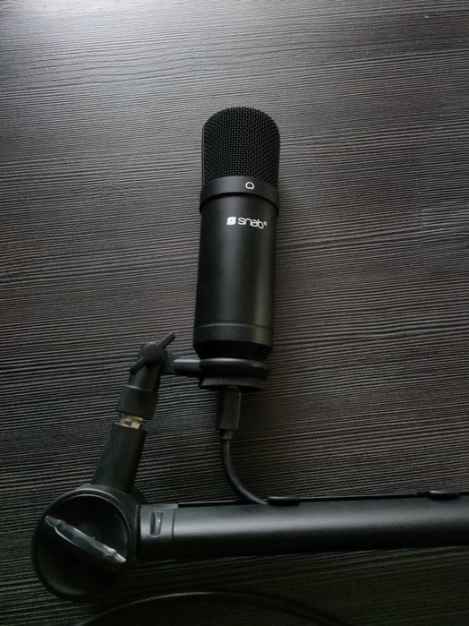Mikrofon pojemnościowy Snab HF-50 USB + Statyw + Okablowanie