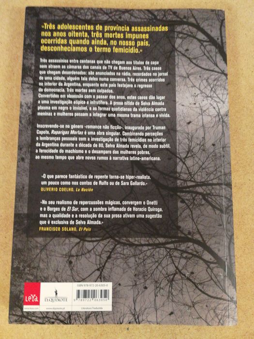 Livro "Raparigas Mortas" de Selva Almada
