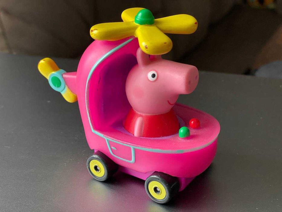 Машинка Peppa Pig свинка Пеппа на гелікоптері