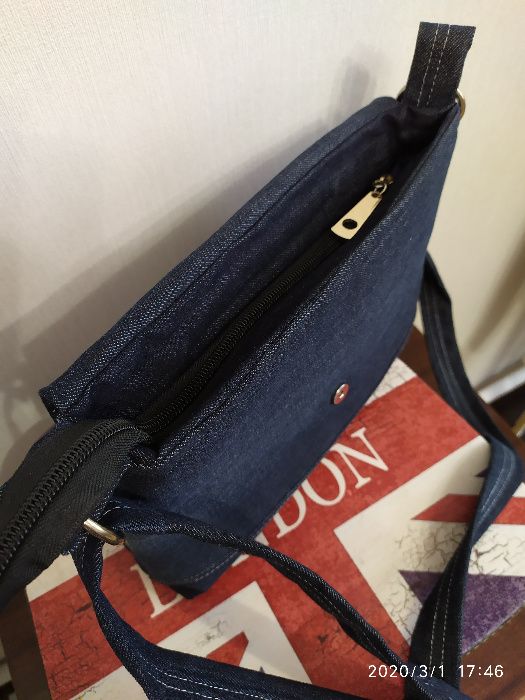 Jeansowa torebka / prezent/handmade /651