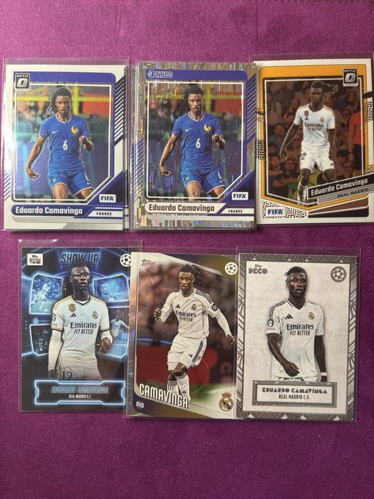 Cartas Camavinga panini topps real madrid