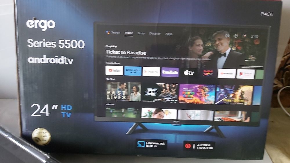 Лед смарт тв Ergo 24 дюйма новий