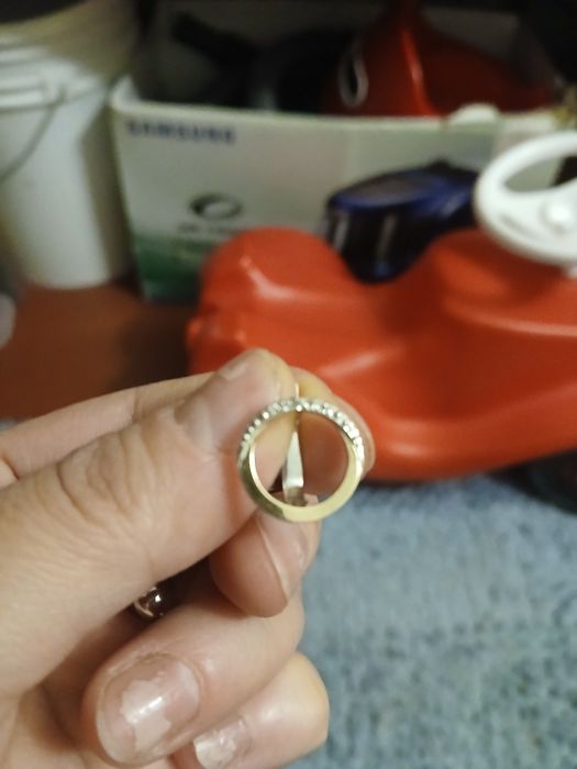 Серебрянные серьги с золотой пластиной