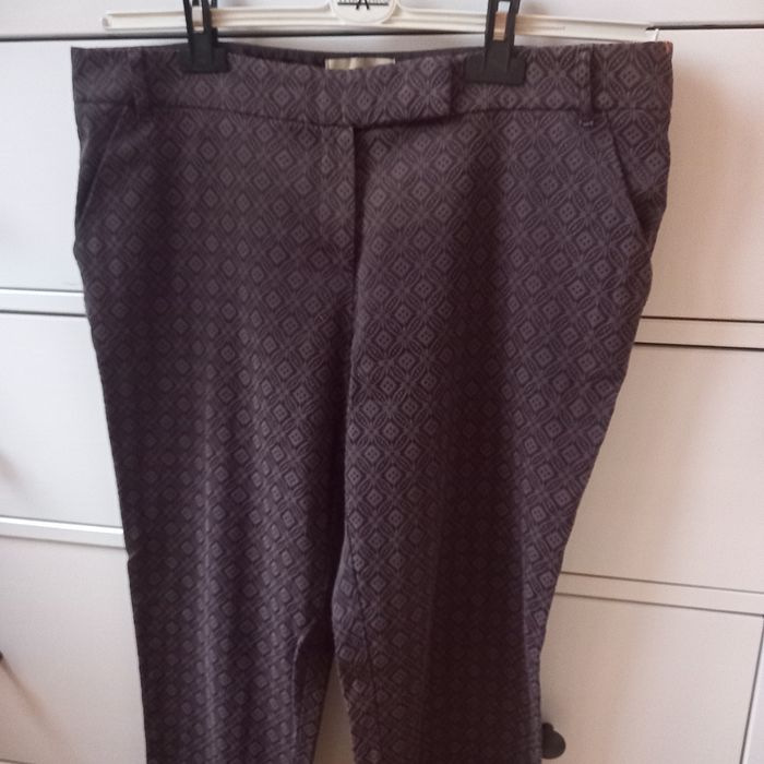 Spodnie brązowo fioletowe Next M/ L
