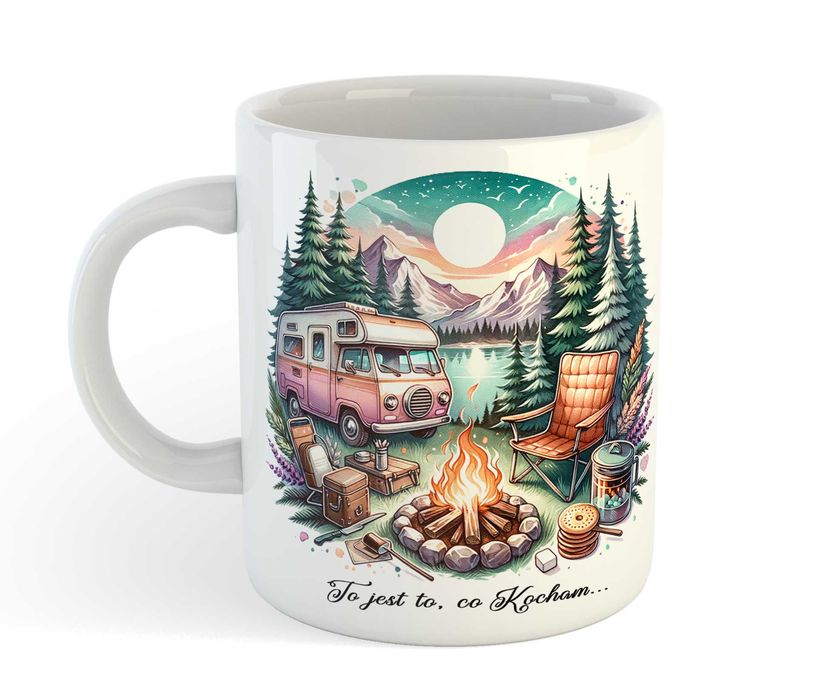 Kubek Boho kemping, namiot, kamper Super wzór!!