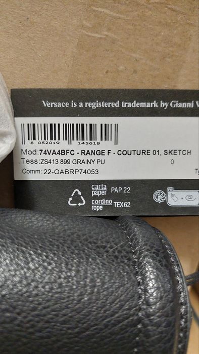 Чорна сумка Versace Jeans Couture оригинал оригінал