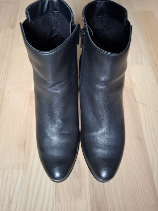 Botki skórzane 5th AVENUE r. 38, obcas 4 cm