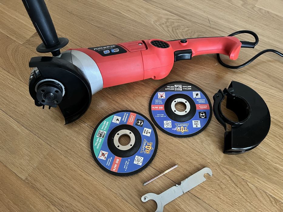 Кутова шліфувальна машина Purework AG  125мм, 1200W,