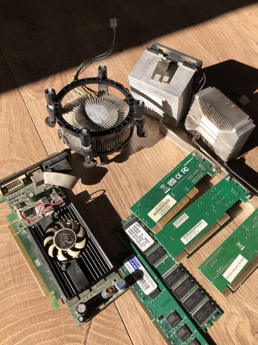 ПК комплектуючі ram відеокарта кулер  сетева карта старі