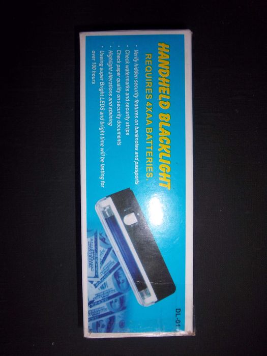 Ультрафиолетовый мобильный детектор бумажных денег