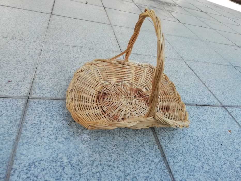 Cesto palha - decoração/arrumação