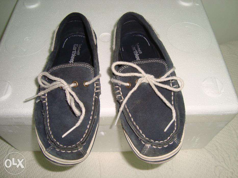 Sapatos de Vela Timberland nº 33 menino azuis em camurça