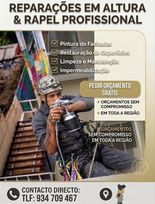 Trabalhos em rapel e outros