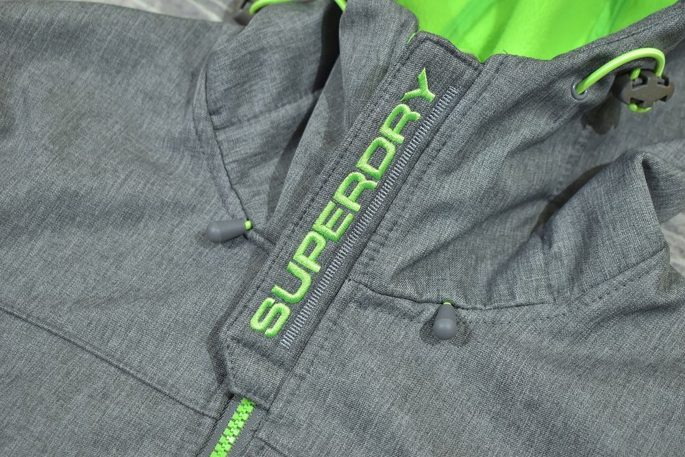 Superdry Windcheater Męska Kurtka Softshell Z Kapturem L