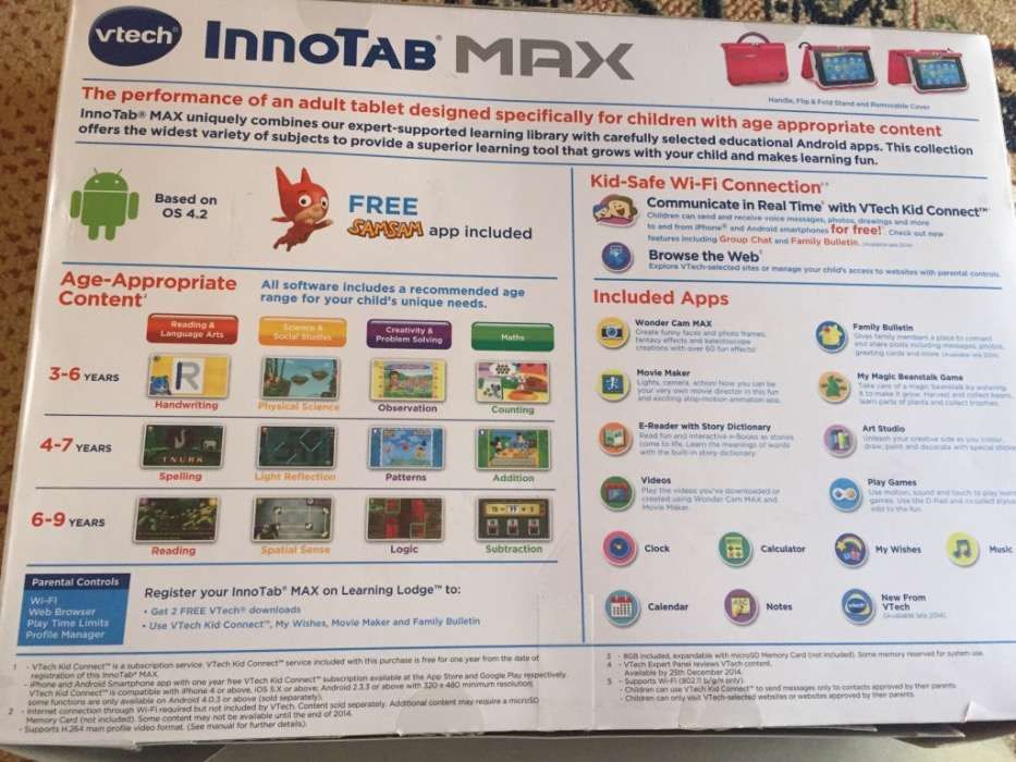 Tablet Educativa Vtech 7 + 6 Jogos