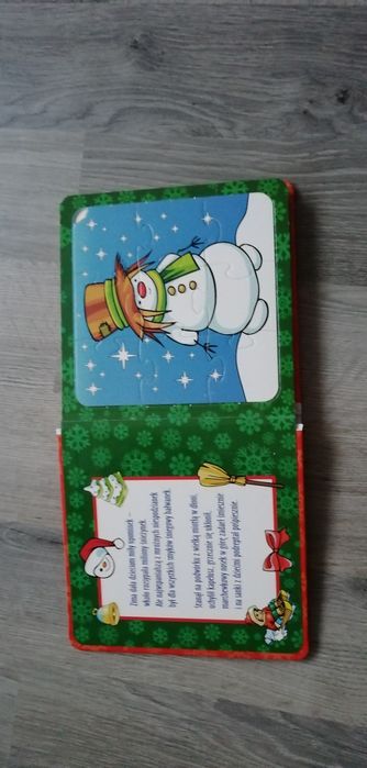 2 w 1 książeczka z puzzlami, Kompletne, stan bardzo dobry