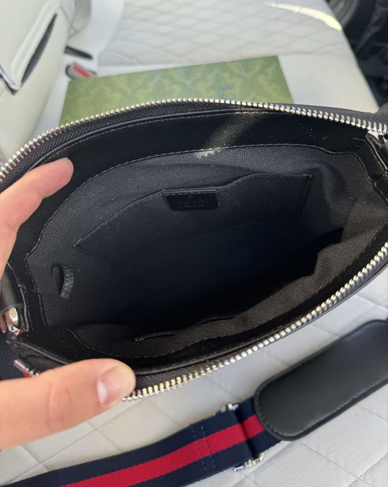 Чоловіча мужская сумка барсетка через плече Гуччи Gucci