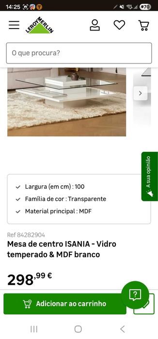 Mesa de centro para Sala de estar