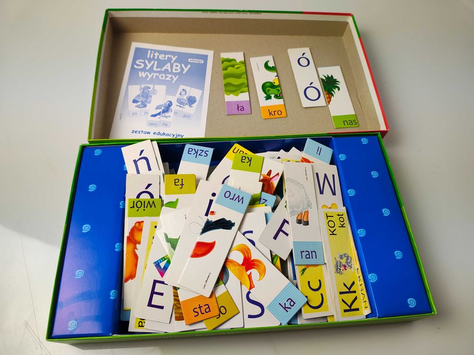 Gra Edukacyjna Układanka Obrazkowa Litery Sylaby Wyrazy 4+ Adamigo