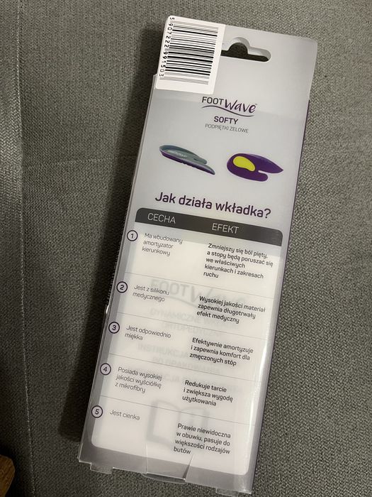 FootWave podpiętki żelowe zapalenie rozcięgna S 35-38
