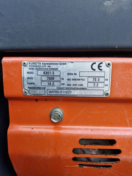 Mini koparka Kubota KX61-3
