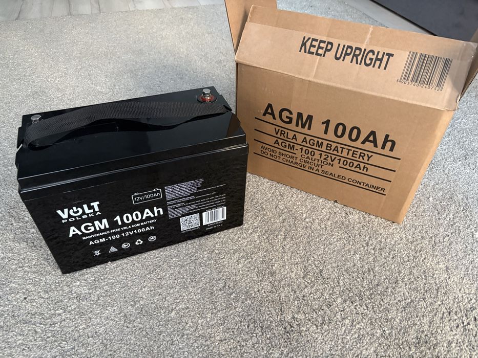 Акумулятор Volt polska AGM 12V 100Ah, акумуляторна батарея