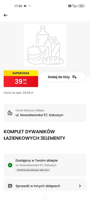 Komplet dywaników łazienkowych