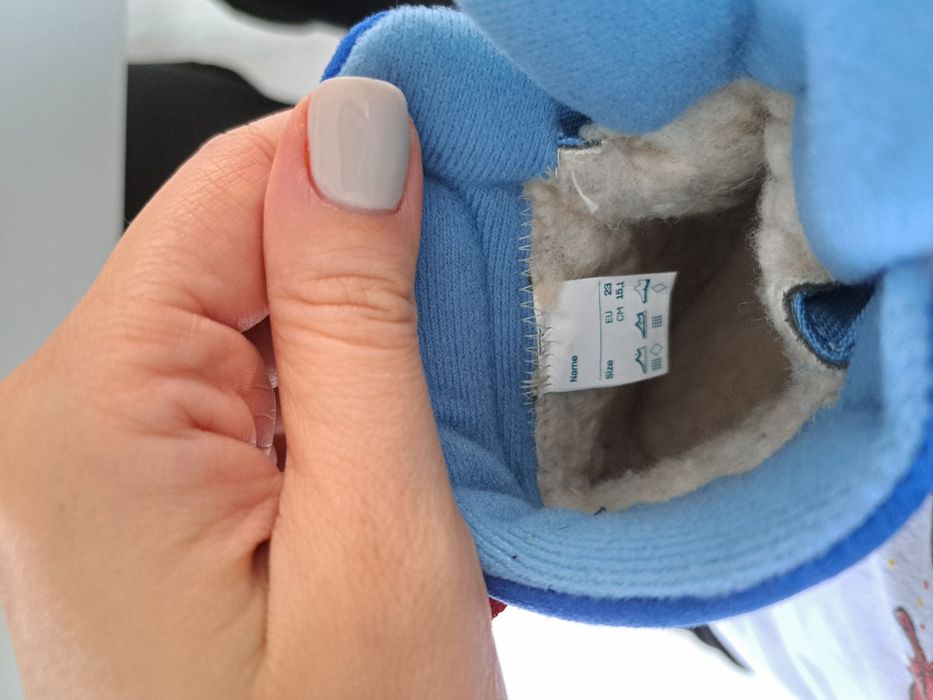 Affenzahn Mid Boot Vegan Comfy Shark zimowe trzewiki barefoot 23