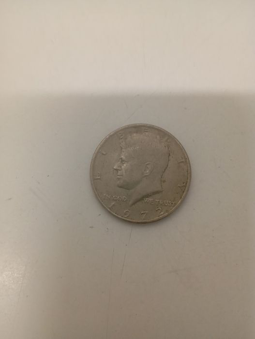 Moeda americana meio dólar