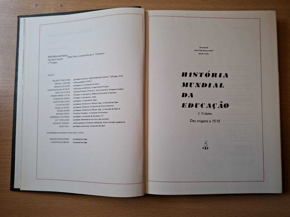 World History of Education – 4 vols.