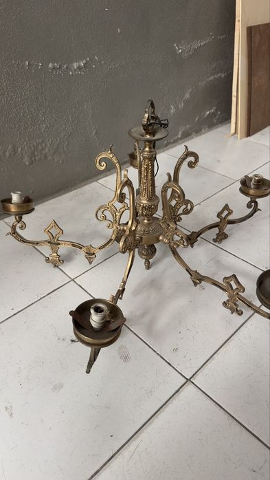 Lustre muito antigo 5 Focos
