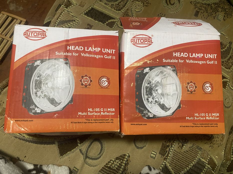 Фари передні на гольф 2 з лампочками