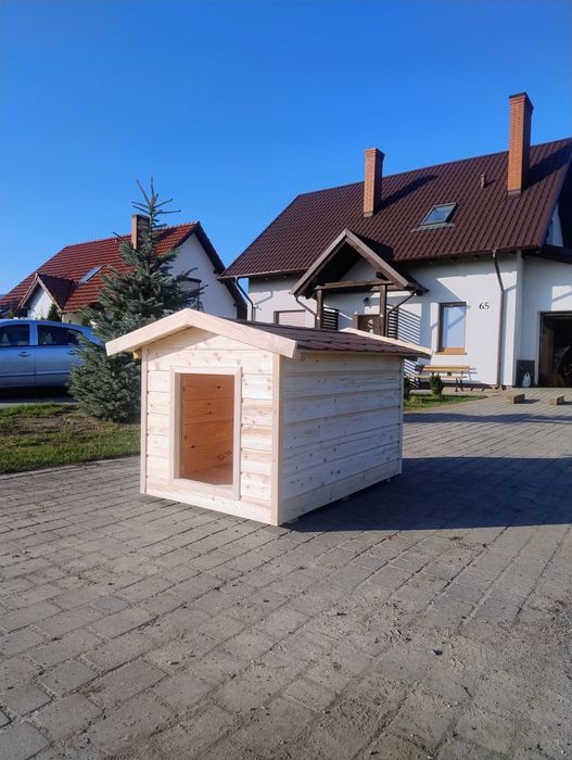 OGROMNA OCIEPLONA buda dla psa dach gont