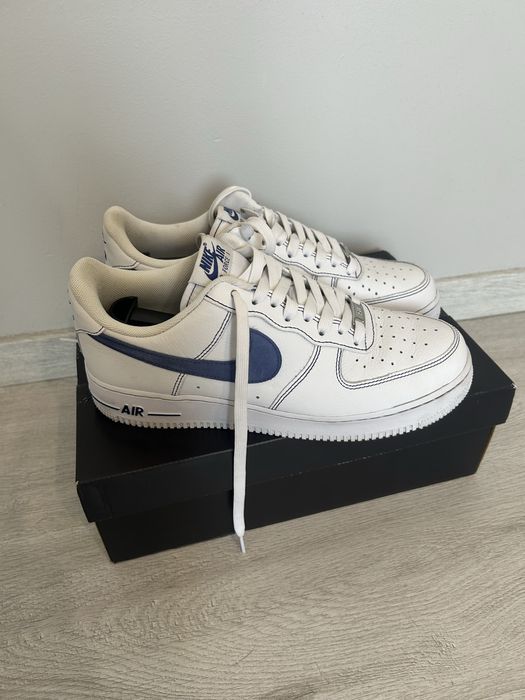 Air force 1 ’07 lv8 white royal blue męskie 42.5 biały niebieski
