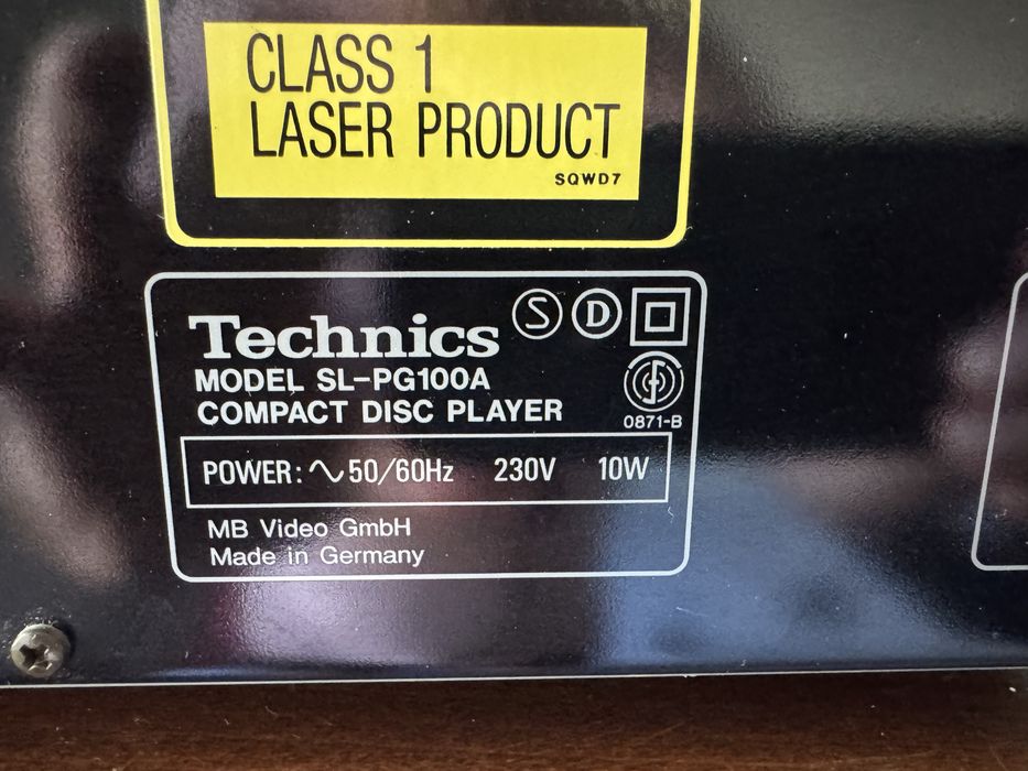Odtwarzacz cd Technics SL-PG100A