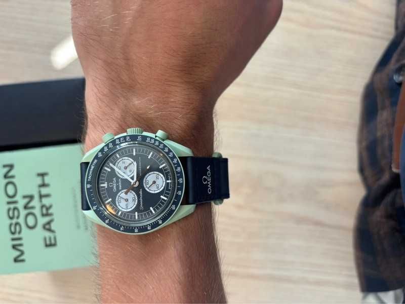 Omega x Swatch SO33G100 Earth - Black Friday -30% Tylko Dziś