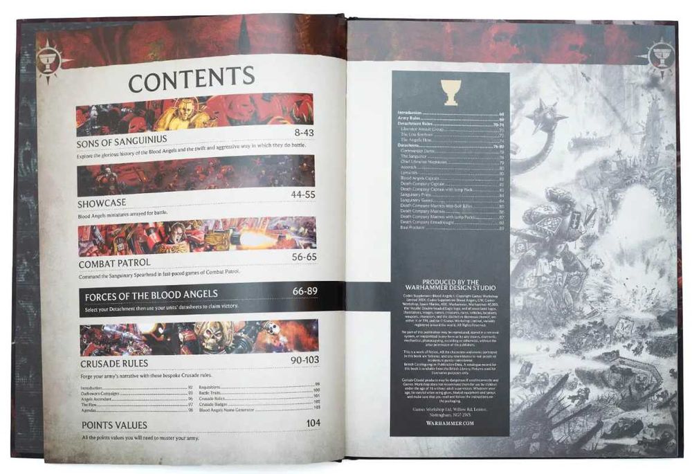 Codex Supplement and Datasheet Cards Blood Angels - 10th Edition