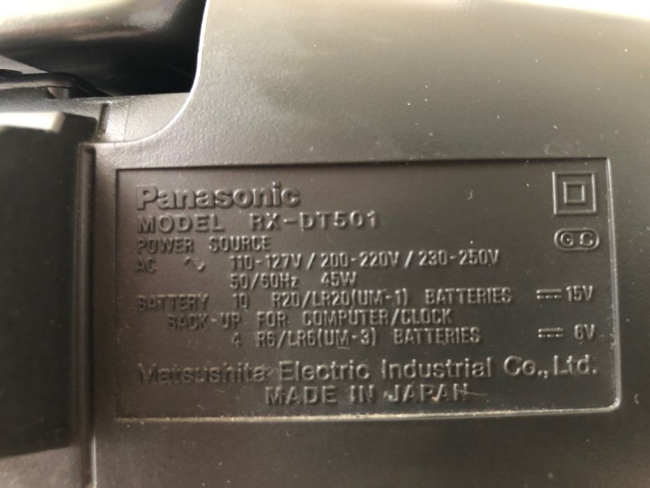 Panasonic RX DT501. Japan. Магнитола
