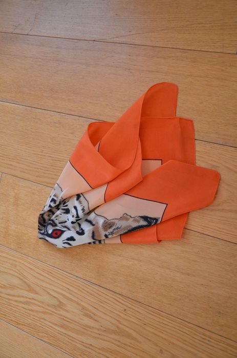 bijou brigitte chusta chusta apaszka 100% silk jedwab  54x50
