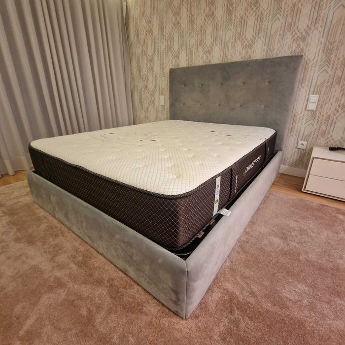 Camas de Casal Estofadas de Luxo 199€ Disp. em Várias Cores! 190x140m!