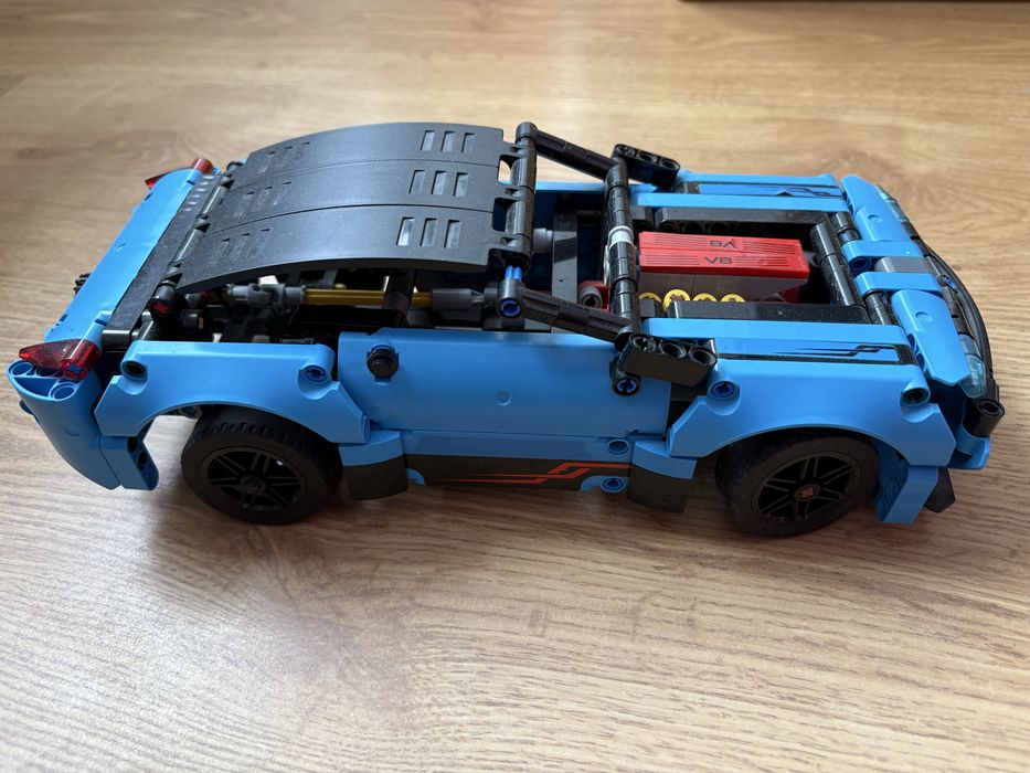 Duża laweta lego technic + 3 samochody lego technic