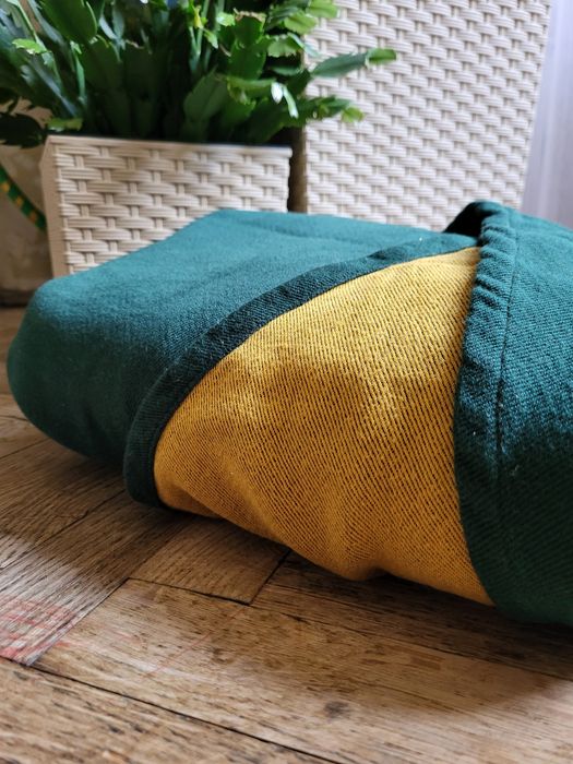 Chusta Lenny Lamb gold & bottle green, 5,2m,