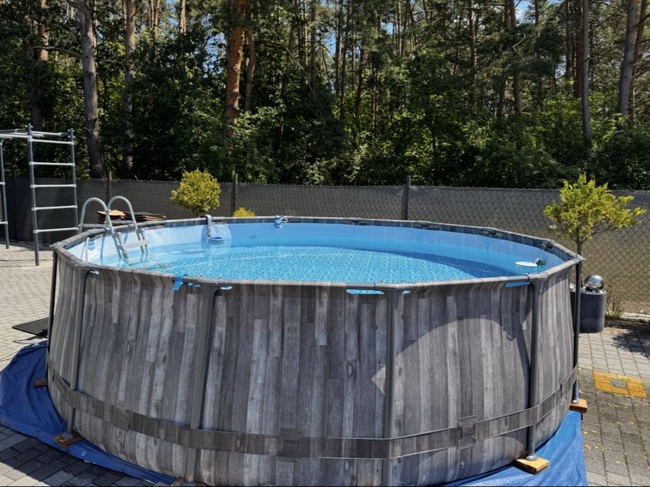 Basen stelażowy Bestway Steel Pro MAX 427x107 cm + drabinka / 14 000 litrów!