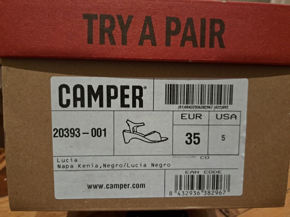 Sapatos salto Camper 35