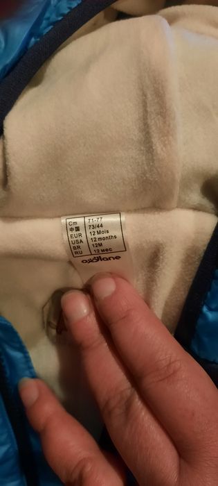 Fato de neve de Bebê 12 meses.