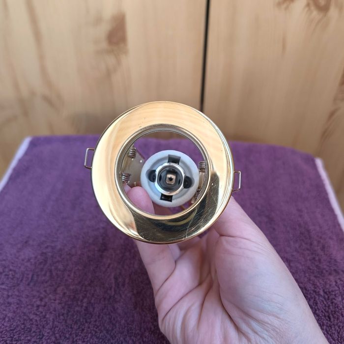 Світильник точковий Brilux, модель R-39S, колір золотий глянець