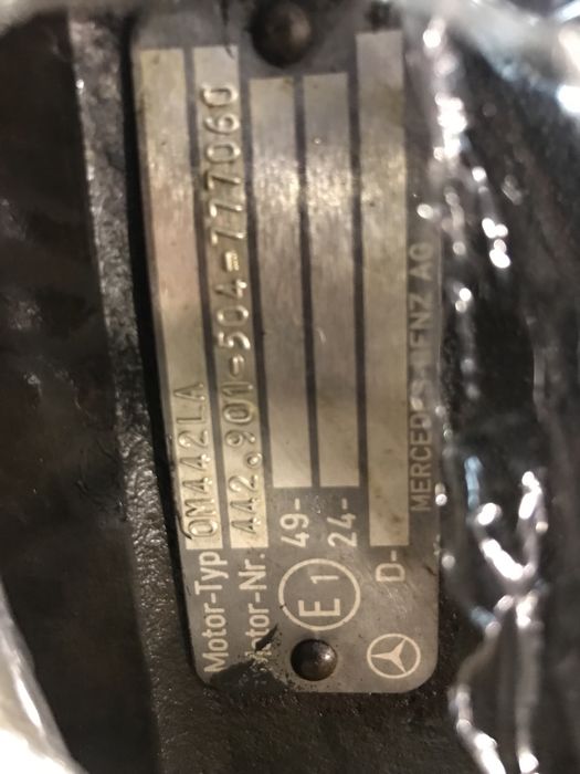 Silnik mercedes om442 blok głowice  pompa