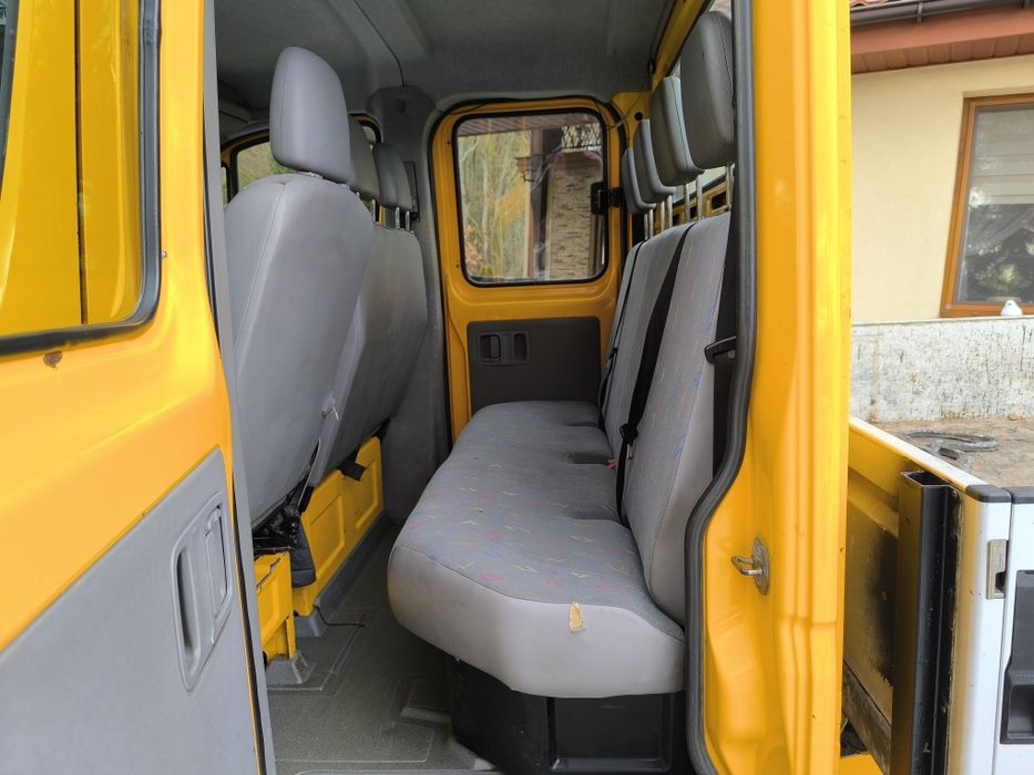 VW crafter 2,5 TDI 109km 2008r doka 7 osób 6 biegów brygadówka dubel